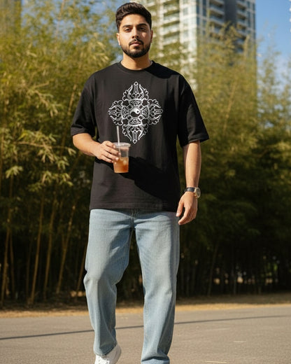 The Dorje Essence Graphic Tee | Premium Black Regular Fit Streetwear