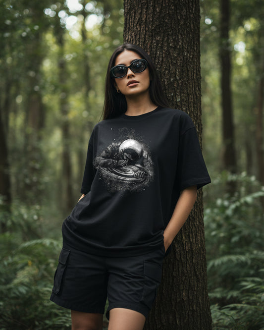 The Galactic Dust Oversize Graphic T-Shirt