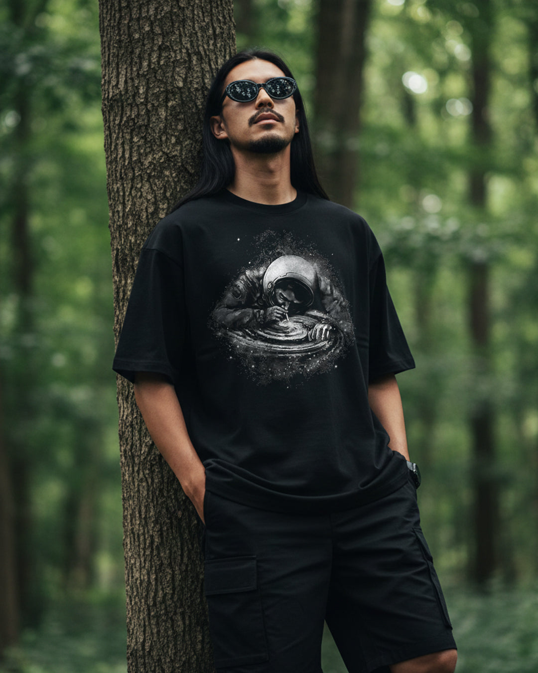 The Galactic Dust Oversize Graphic T-Shirt