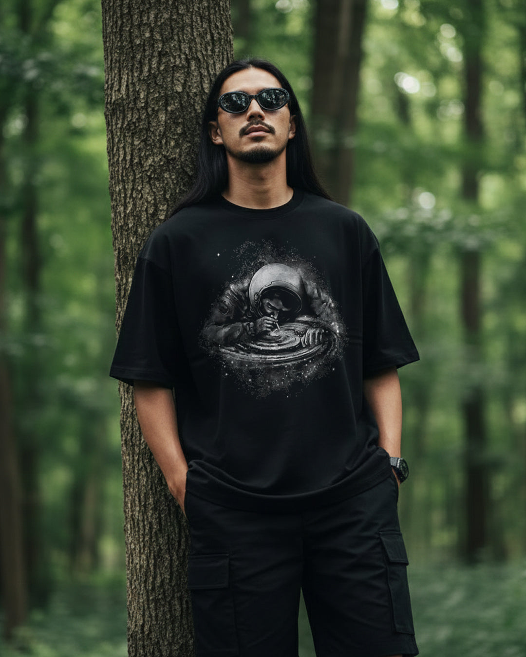 The Galactic Dust Oversize Graphic T-Shirt