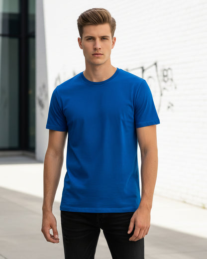 Cobalt Charge: Classic Fit Royal Blue Tee