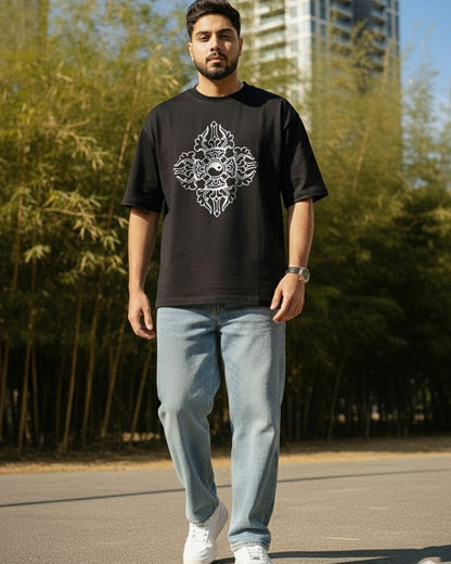 The Dorje Essence Graphic Tee | Premium Black Regular Fit Streetwear