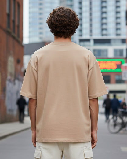 The Sandstone Beige Heavyweight Oversized Tee