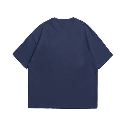 The Kids Want Acid: Navy Blue Oversized Graphic Tee